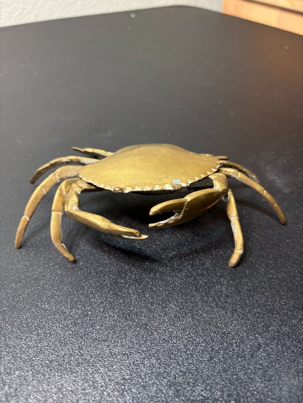 Vintage MCM Brass Crab Ashtray/Trinket Dish